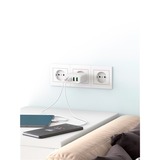 goobay 68W GaN USB-C PD Multiport Quick Charger, Chargeur Blanc