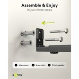 goobay 70827, Support mural Noir