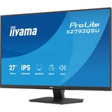 iiyama ProLite X2793QSU-B1 27" Moniteur Noir (Mat), 1x DisplayPort, 1x HDMI, 2x USB-A, 68,6 cm (27"), 2560 x 1440 pixels, Quad HD, LED, 1 ms, Noir