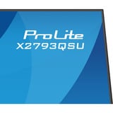 iiyama ProLite X2793QSU-B1 27" Moniteur Noir (Mat), 1x DisplayPort, 1x HDMI, 2x USB-A, 68,6 cm (27"), 2560 x 1440 pixels, Quad HD, LED, 1 ms, Noir