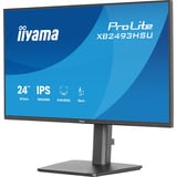 iiyama ProLite XB2493HSU-B1 23.8" Moniteur Noir (Mat), 1x DisplayPort, 1x HDMI, 2x USB-A, 120 Hz, 60,5 cm (23.8"), 1920 x 1080 pixels, Full HD, LED, 1 ms, Noir