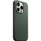 Apple Coque en tissage fin avec MagSafe pour iPhone 15 Pro, Housse/Étui smartphone Vert foncé