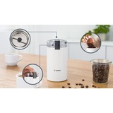 Bosch TSM6A011W appareil à moudre le café 180 W Blanc, Moulin à café Blanc, Moulin à café, 75 g, Blanc, 180 W, 600 g, 90 mm