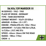 COBI Sd.Kfz.139 Marder III, Jouets de construction 