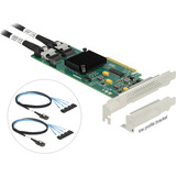 DeLOCK Carte PCI Express x8 avec 8 ports SATA et câble de connexion, Carte d'interface 