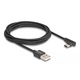 DeLOCK USB-A 2.0 > Mini USB-B, Câble Noir, 2 mètres, Double blindage