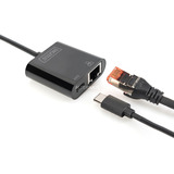 Digitus Adaptateur Ethernet Gigabit USB Type-C Noir