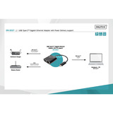 Digitus DN-3027, Adaptateur Noir