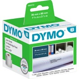 Dymo Étiquette d'adresse grand format - 89x36 Blanc, Imprimante d'étiquette adhésive, Papier, Permanent, Rectangle, LabelWriter