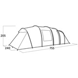 Easy Camp 120493 Leka Twin 8, Tente Vert olive