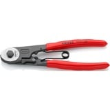 KNIPEX Coupe-câbles Bowden 95 61 150, Tenailles de cran gainées en plastique, noire atramentisée
