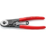 KNIPEX Coupe-câbles Bowden 95 61 150, Tenailles de cran gainées en plastique, noire atramentisée