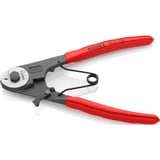 KNIPEX Coupe-câbles Bowden 95 61 150, Tenailles de cran gainées en plastique, noire atramentisée