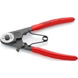 KNIPEX Coupe-câbles Bowden 95 61 150, Tenailles de cran gainées en plastique, noire atramentisée