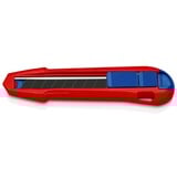 KNIPEX Couteau universel CutiX, Cutter Rouge/Bleu, 2 lames incluses
