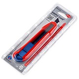 KNIPEX Couteau universel CutiX, Cutter Rouge/Bleu, 2 lames incluses