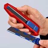 KNIPEX Couteau universel CutiX, Cutter Rouge/Bleu, 2 lames incluses