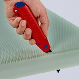 KNIPEX Couteau universel CutiX, Cutter Rouge/Bleu, 2 lames incluses