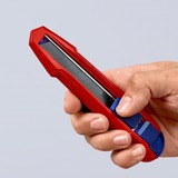 KNIPEX Couteau universel CutiX, Cutter Rouge/Bleu, 2 lames incluses