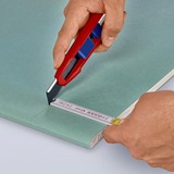 KNIPEX Couteau universel CutiX, Cutter Rouge/Bleu, 2 lames incluses