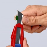 KNIPEX Couteau universel CutiX, Cutter Rouge/Bleu, 2 lames incluses