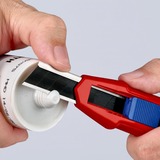 KNIPEX Couteau universel CutiX, Cutter Rouge/Bleu, 2 lames incluses