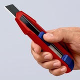 KNIPEX Couteau universel CutiX, Cutter Rouge/Bleu, 2 lames incluses