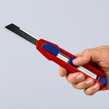 KNIPEX Couteau universel CutiX, Cutter Rouge/Bleu, 2 lames incluses