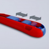 KNIPEX Couteau universel CutiX, Cutter Rouge/Bleu, 2 lames incluses