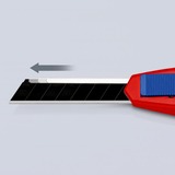 KNIPEX Couteau universel CutiX, Cutter Rouge/Bleu, 2 lames incluses