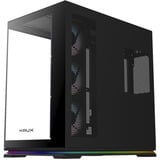 Krux Atron boîtier midi tower Noir | 2x USB-A | 1x USB-C | RGB | Verre Trempé
