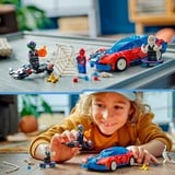 LEGO Marvel - La voiture de course de Spider-Man contre le Bouffon Vert venomisé, Jouets de construction 76279