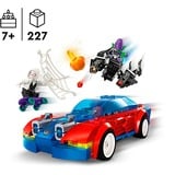 LEGO Marvel - La voiture de course de Spider-Man contre le Bouffon Vert venomisé, Jouets de construction 76279