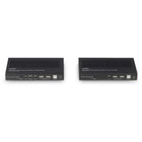 Lindy Extendeur KVM Cat.6A 100m HDBaseT 3.0, Switch KVM Noir