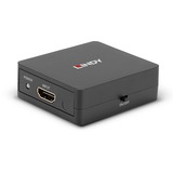 Lindy Splitter HDMI 18G 2 ports, compact, Repartiteur HDMI Noir, compact, HDMI, 2x HDMI, 3840 x 2160 pixels, Noir, Métal, 60,5 mm