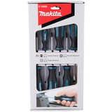 Makita Set de tournevis 6 pièces Noir/Bleu