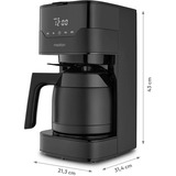 Medion MD18458, Machine à café à filtre Noir/Noir