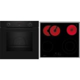 Neff B1CCC0AK3, Ensemble four Noir/en acier inoxydable