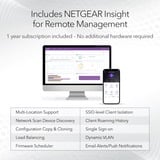 Netgear Insight Managed WiFi 6 AX1800 Dual Band, Point d'accès Blanc, LAN 2.5GbE, Extérieur