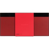 Panasonic SC-HC304 Lecteur CD Hi-Fi Rouge, Système compact Rouge, 2,5 kg, Rouge, Lecteur CD Hi-Fi