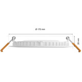 Philips Hue 929003712301 Spots d'éclairage, Lumière LED Blanc, Philips 929003712301, Spot lumineux encastrable, Ampoule(s) non remplaçable(s), 1 ampoule(s), LED, 12 W, 6500 K