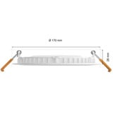 Philips Hue Lumière fine encastrée 170 mm, Lumière LED Blanc, Philips Lumière fine encastrée 170 mm, Bluetooth/Zigbee, Blanc, Multi, 2000 K, 6500 K, 105°
