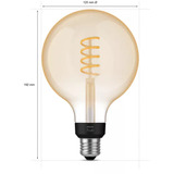 Philips Hue White Ambiance Filament lampe E27 Giant Globe 550 lm, Lampe à LED 