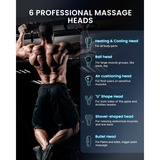 Renpho Power+ Thermacool Massage Gun, Appareil de massage Noir