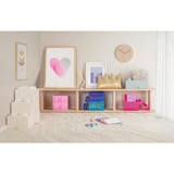 Room Copenhagen Brique de rangement LEGO 4 Couvercle supérieur pailleté, Boîte de rangement Bleu clair/transparent