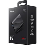 SAMSUNG Portable T9 4 To SSD externe Noir, MU-PG4T0B/EU, USB-C 3.2 (20 Gbit/s)