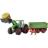 Schleich Farm Life Tracteur avec remorque, Jeu véhicule Vert/Rouge, 3 an(s), Ferme, Multicolore
