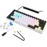 Sharkoon clavier gaming Blanc, Layout FR, Gateron Yellow