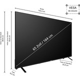 Telefunken  65" Ultra HD TV LED Noir