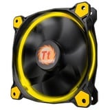 Thermaltake Riing 14 Boitier PC Ventilateur 14 cm Noir, Jaune, Ventilateur de boîtier Noir/Jaune, Ventilateur, 14 cm, 1400 tr/min, 28,1 dB, 51,15 cfm, Noir, Jaune